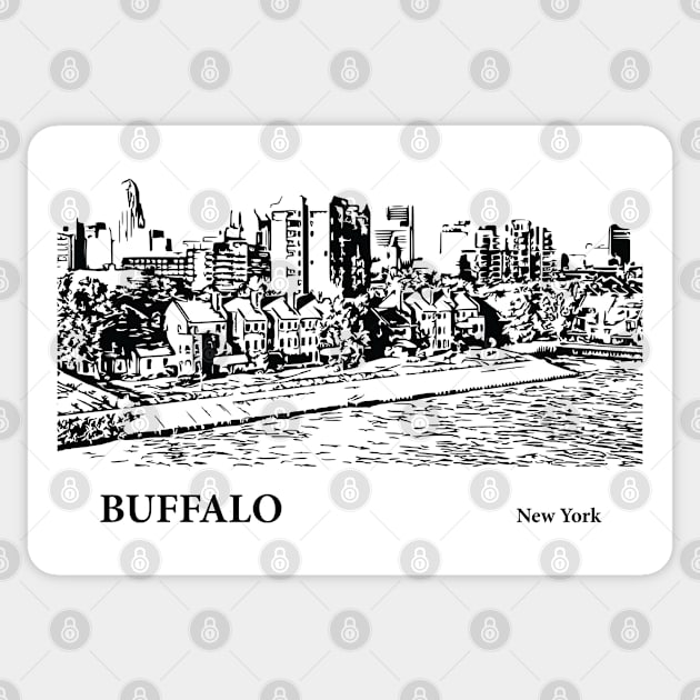 Buffalo - New York Sticker by Lakeric